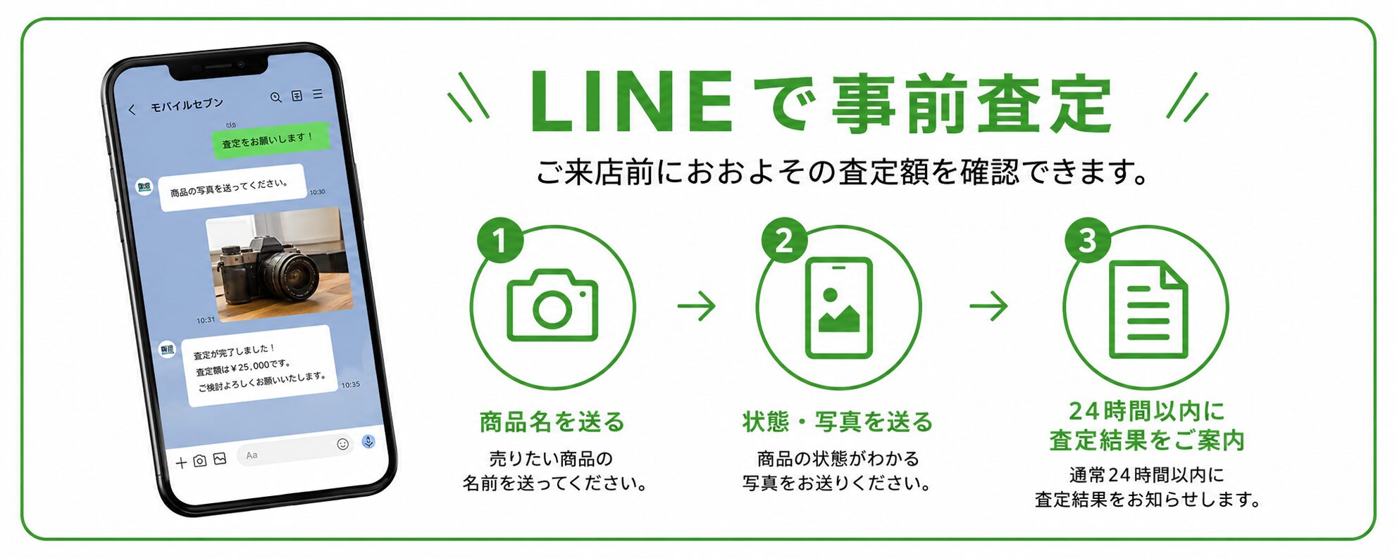 <b>LINEで査定を依頼する</b>