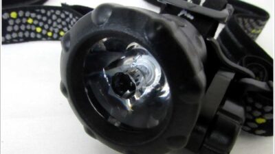 GENTOS GTR-831Dヘッドライトのライト部分アップ