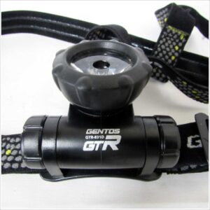 GENTOS GTR-831Dヘッドライト本体正面とヘッドバンド